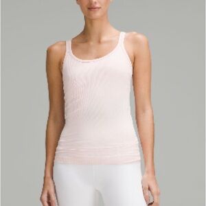 Lululemon Ebb to Street Tank Top Strawberry Milkshake Size 8 A/B Cup